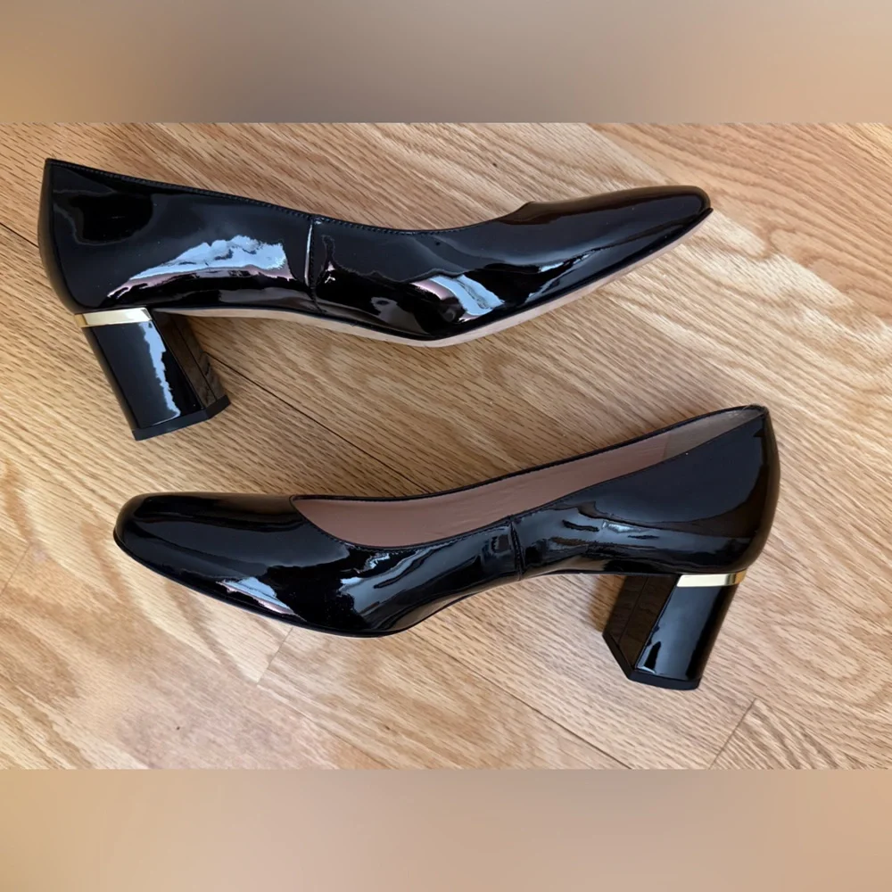 KATE SPADE New York Delores Classic Pumps, Black Patent Women's Heels Size 7.5M🖤